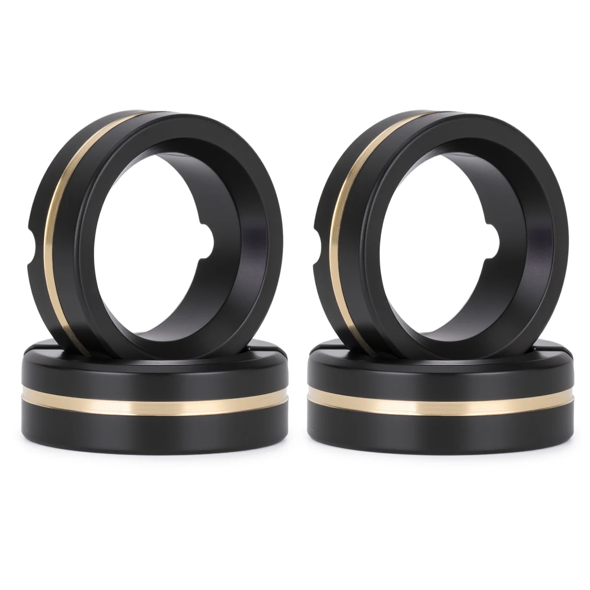 Фото Комплект из 4 черных латунных утяжелителей для колесных дисков Axial 1/30 SCX30 K10 Bronco Jeep Wrangler JLU, запчасти для тюнинга радиоуправляемых краулеров №4