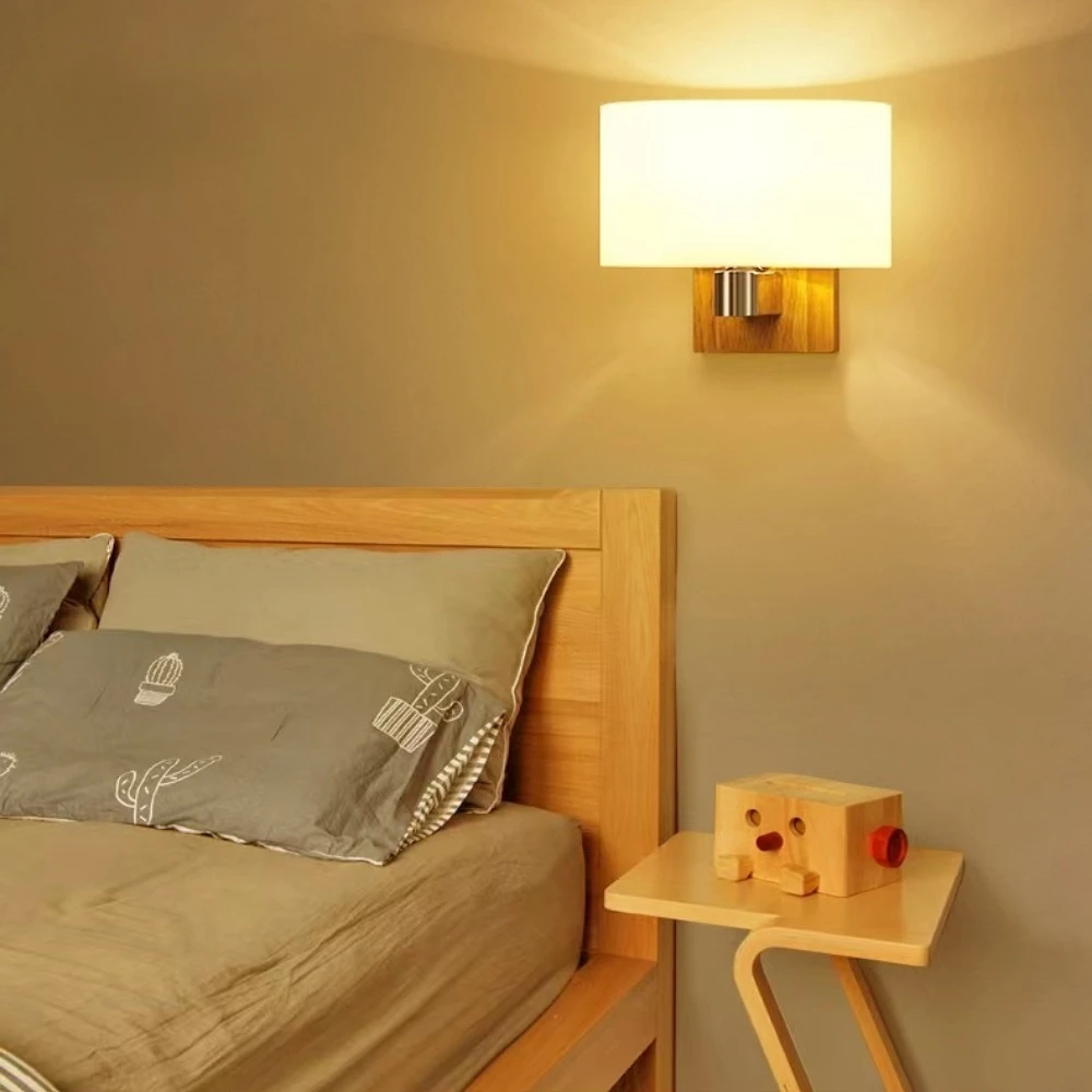 

Modern Wall Lamp Bedroom Bedside LED Wall Light Sconce Nordic for Living Room Indoor Aisle Corridor E27