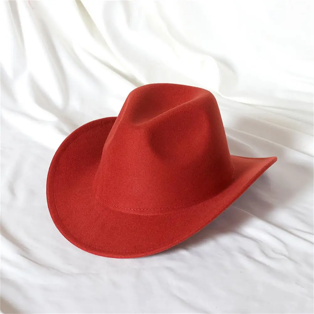 

Модная шапка Cowgirl с закругленными полями, Женская ковбойская шляпа, не выцветает, подарок на день рождения
