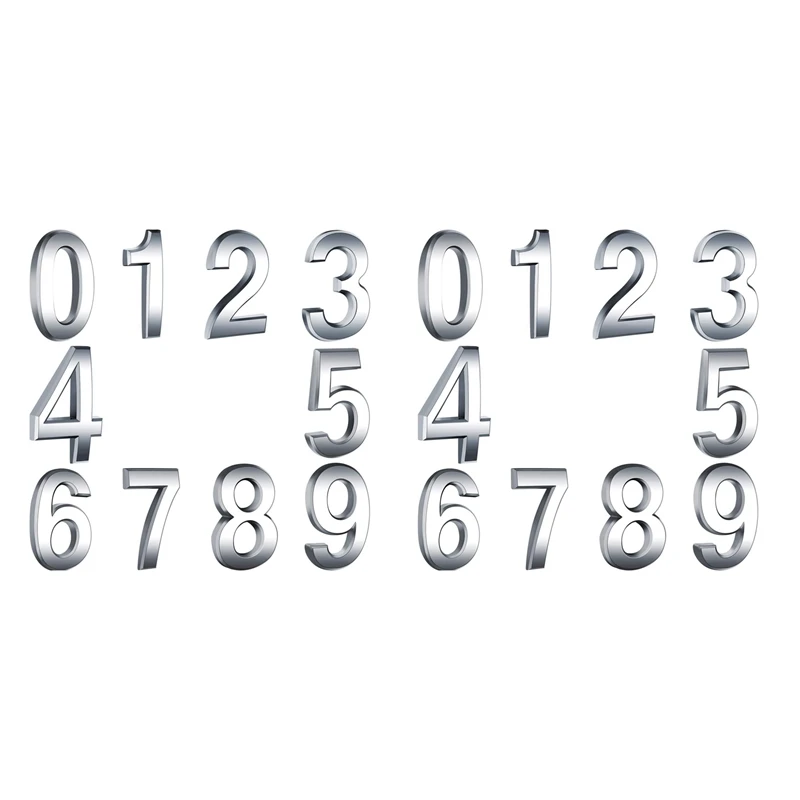 

Самоклеящиеся номера для дома AFBC 20X, номера почтовых ящиков, уличные номера адресов для дома и почтовых ящиков, от 0 до 9