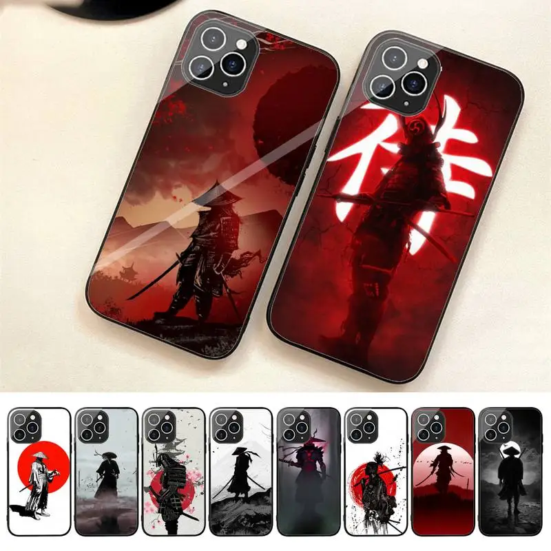 

Japan The Samurai Ninja Phone Case For Iphone 7 8 Plus X Xr Xs 11 12 13 Se2020 Mini 14 Pro Max Tempered Glass Fundas