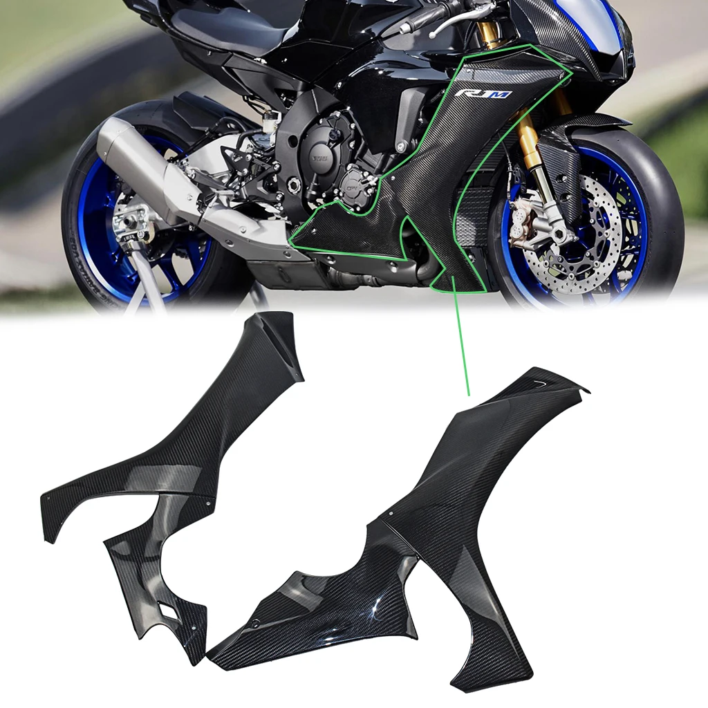 

Motorcycle Accessories Carbon Fiber Side Plates Spoiler Fairings parts Kits For YAMAHA YZF R1 R1M 2020 2021 2022