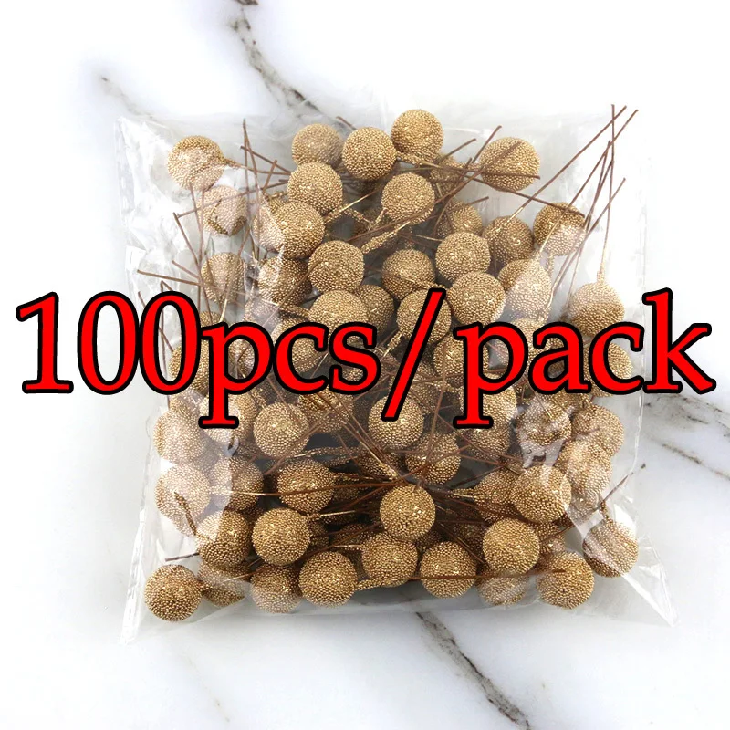 (100 шт./упак.) 6 см Рождественская елка Ягода Украшение Моделирование Бейберри