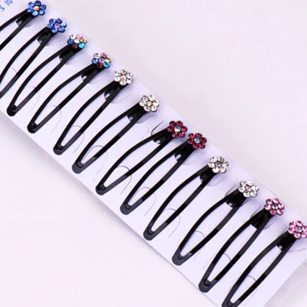 

Plum Fashion Black Hair Clip Hair Pins Rhinestone Crystal Hair Accessories for Kids Girls Headwear Barrettes