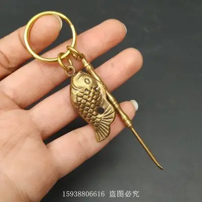 Изысканная имитация чистой латуни брелок для карпа |