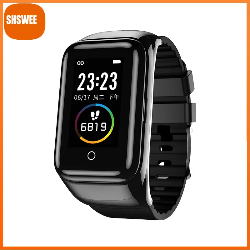 

Smart Watch Men Wireless Bluetooth Headset 2 in 1 Smart Bracelet Sports Smart Wristband For Android Ios Smartwatch Women