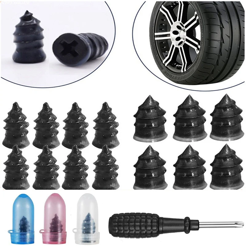 

Набор для ремонта шин, 85 шт.: винты для ремонта проколов, резиновые гвозди для бескамерных шин, инструменты для ремонта шин мотоциклов и грузовиков