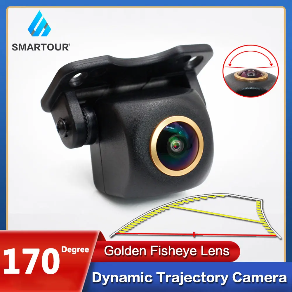 

SMARTOUR 170 degrees Golden Fisheye Track Car Rear View Camera AHD 1280x720P HD Night Vision Reversing Parking Camera