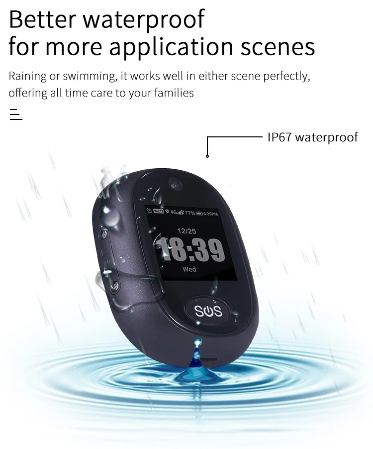 

4G LTE 3G WCDMA 2G GSM Best 4G Mini GPS Pet Personal Tracker RF-V45 With Low Battery Alarm Talking Clock Waterproof Locator