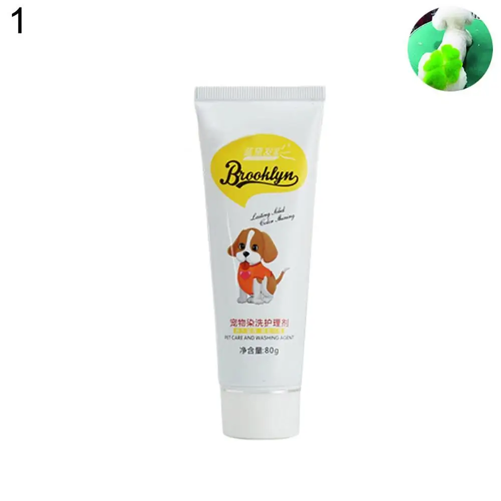 

80g Pet Dog Cat Animals Hair Coloring Dyestuffs Dyeing Pigment Agent Supplies