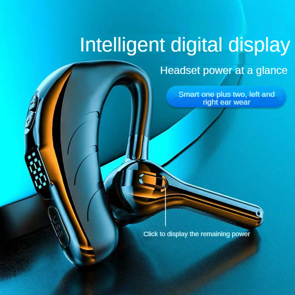 

X13 Single Ear Headset with Mic Bluetooth 5.1 Earphone Noise Cancelling Waterproof Earpiece Wireless Handsfree Long Standby Time