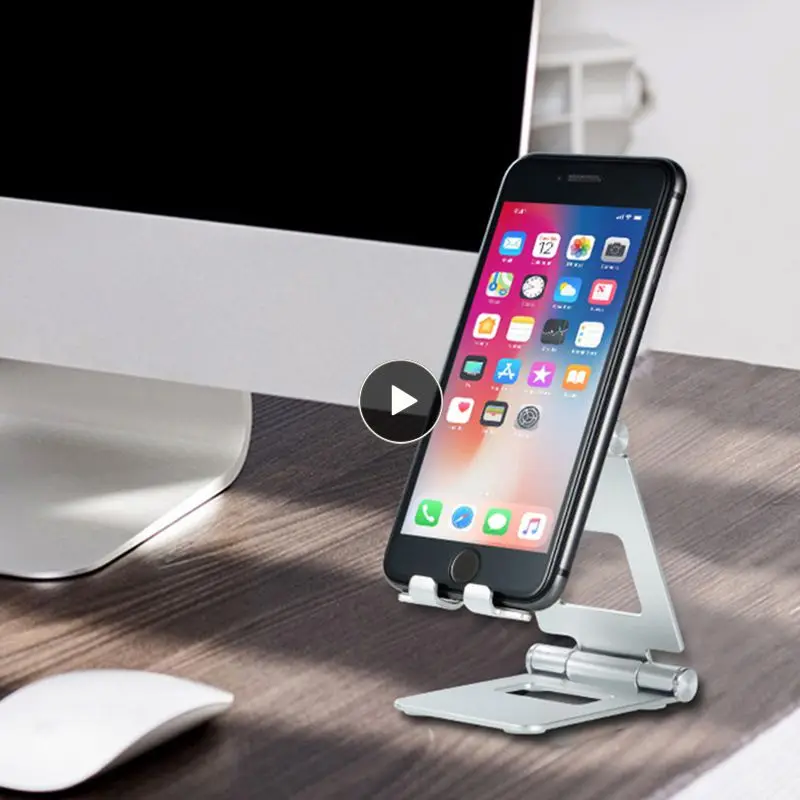 

Tablet Support Foldable Desktop Mobile Phone Holder Multi-angle Adjustable Aluminium Alloy Bracket For Iphone Samsung Lazy Mount