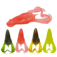 2pcspack fishing lure soft frog 90mm 15 5g multicolor durable rubber plastic artificial bait saltwater