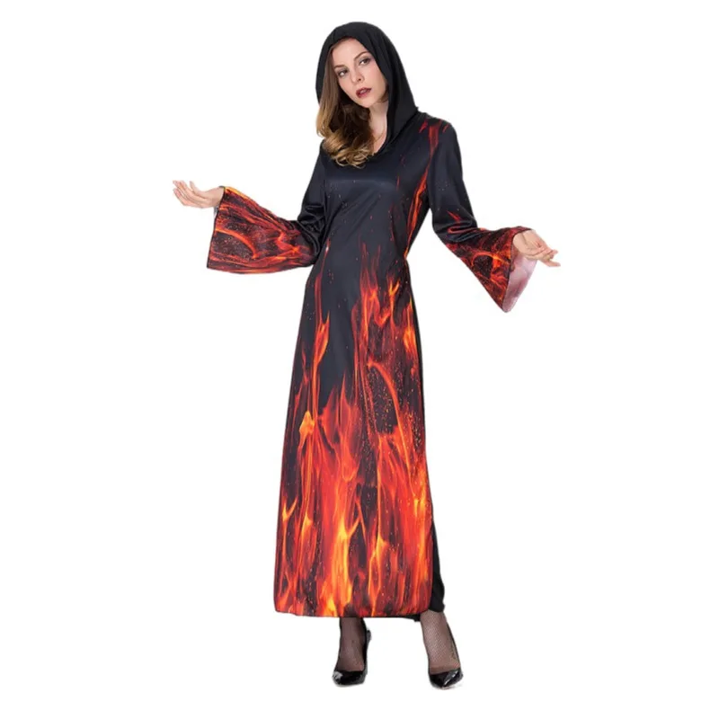 

Halloween Hell Flame Demon Cosplay Costume Ghost Festival Party Witch Costume