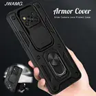 Слайд-камера для защиты объектива телефона для PocoPhone X3Pro Poco X 3 X3 Pro NFC PocoX3Pro Poco C3 класс бамперы армированный чехол Coque