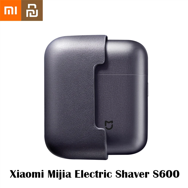 

Original Xiaomi Mijia Electric Shaver S600 Men's Shaver Gift Box Mini Portable With Genuine Leather Case Metal Body Head IPX7