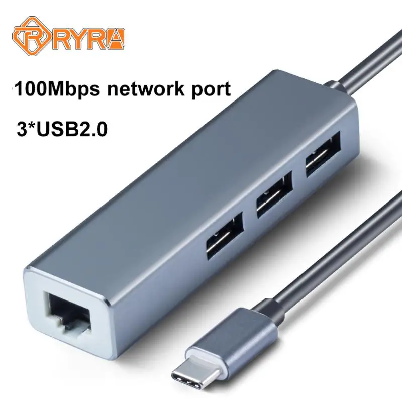 

4-в-1 с USB Type-C на Ethernet-адаптер, 3,0 Мбит/с