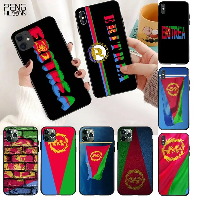 YJZFDYRM мягкий чехол для телефона с национальным флагом Эритреи iPhone 11 pro XS MAX 8 7 6 6S Plus X