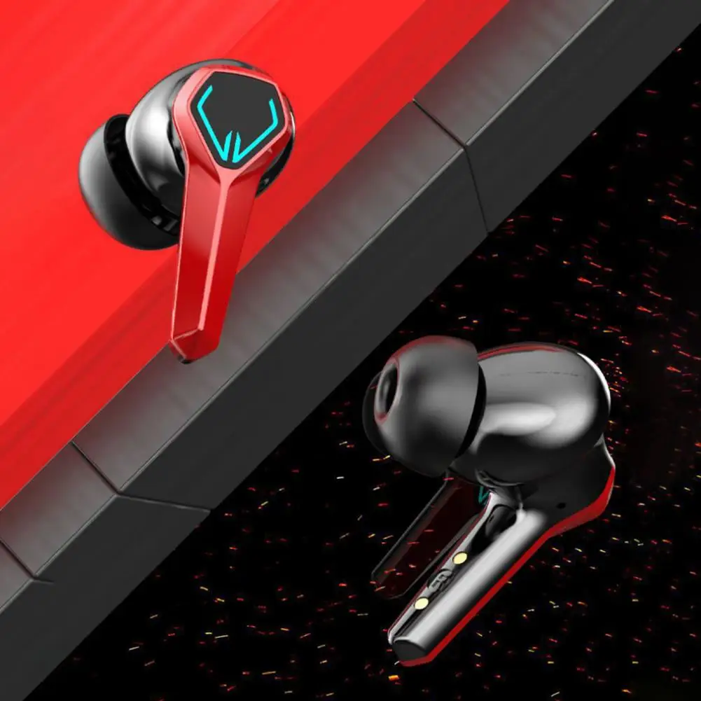

Practical Bluetooth-compatible Earbuds Comfortable LED Power Display Sweat-proof Heavy Bass Bluetooth-compatible Earbuds