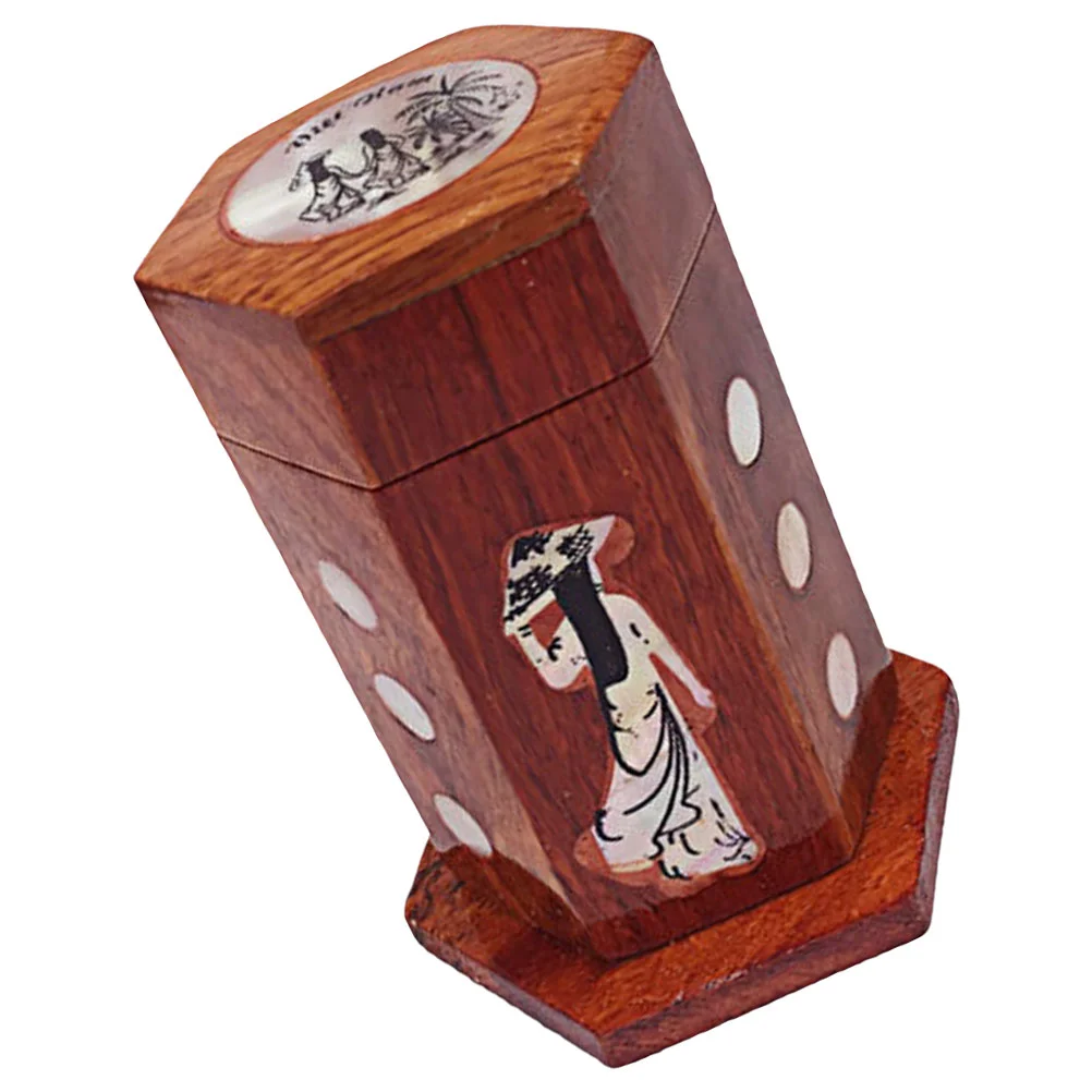 

1pc Vintage Toothpick Holder Toothpick Canister Wooden Toothpick Box Decorative Toothpick Jar for Restaurant Hotel Shop Home