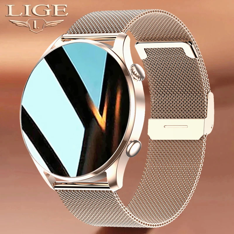Смарт-часы LIGE женские с сенсорным экраном 2022 дюйма и поддержкой Bluetooth |