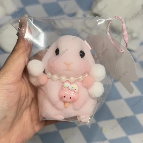 Кролик-кролик Taba Squishy, силиконовый милый кролик, игрушка Mochi ручной работы, сжимаемая игрушка, ручная расслабляющая игрушка для снятия стресса, подарок