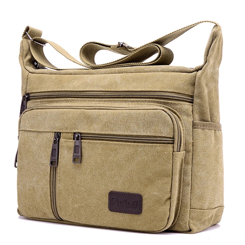 

Men Canvas Shoulder Bags Casual Tote Travel Men's Crossbody Bag Luxury Messenger Bags Fashion High Quality Handbag