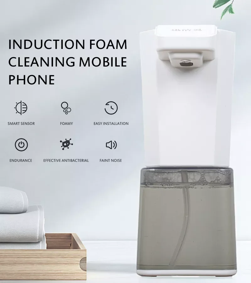 

1PC Hot Sell 250ml Automatic Soap Dispenser Waterproof Foam Liquid Dispenser Sensor Touchless Hand Washer Soap Dispenser Pump