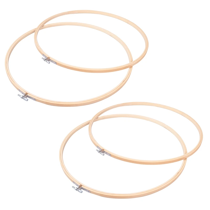 

12 Pcs 16 Inch Embroidery Hoops Cross Stitch Hoop Ring For Art Craft Handy Sewing, Wedding Wreath Decor And Dream Catch