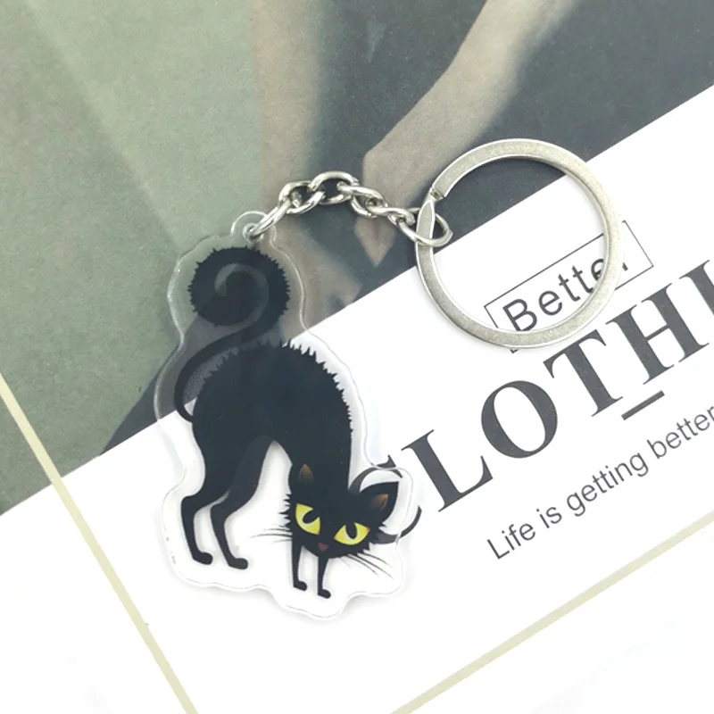

Lovely Cats Credit Card ID Holder Bag Student Women Travel Bank Bus Business Card Cover Badge Accessories Gifts keychain holder