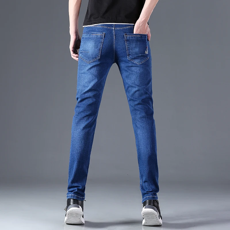 Men's Jeans Premium Men's Jeans Casual Travel Brand Clothing Loose Straight Wide Leg Pants High Waist Business Fashion Pants