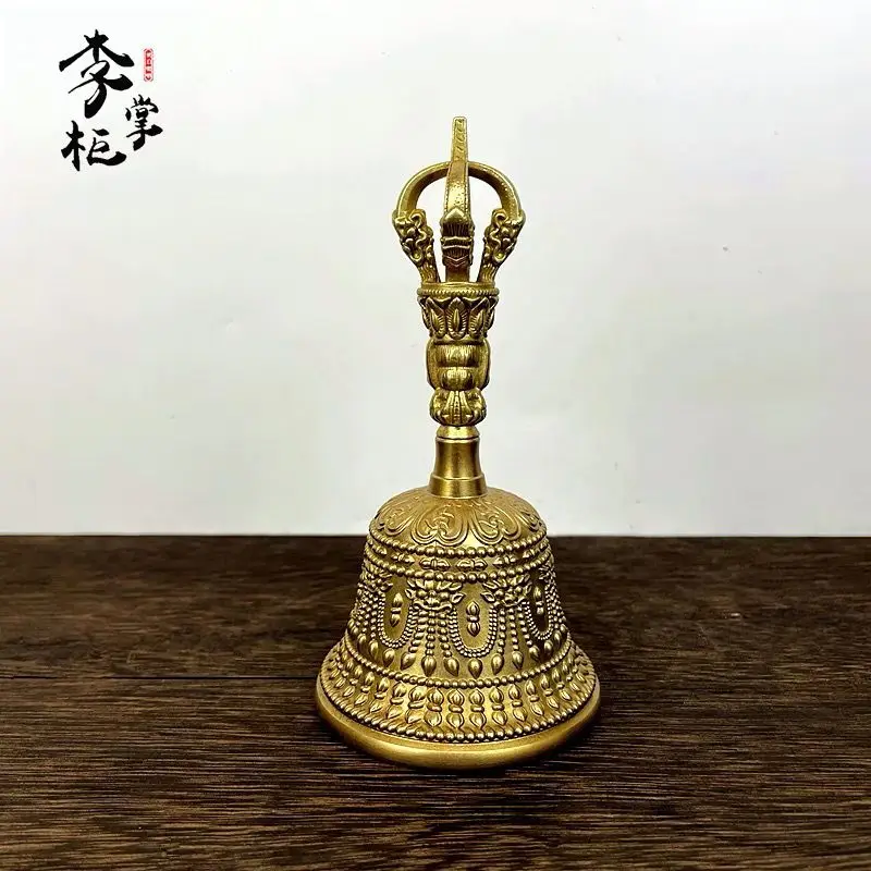 Медный колокольчик Чистая медь Тибетский волшебный инструмент Великий