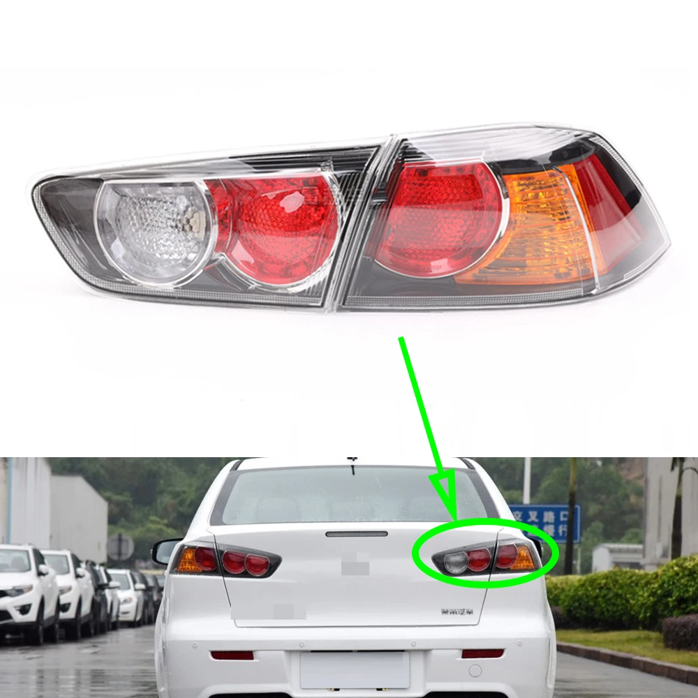 Brake Lights Assembly For Mitsubishi Lancer EX 2010~2015 Auto Rear Light Turning Signal Tail Lamp Warning Bumper