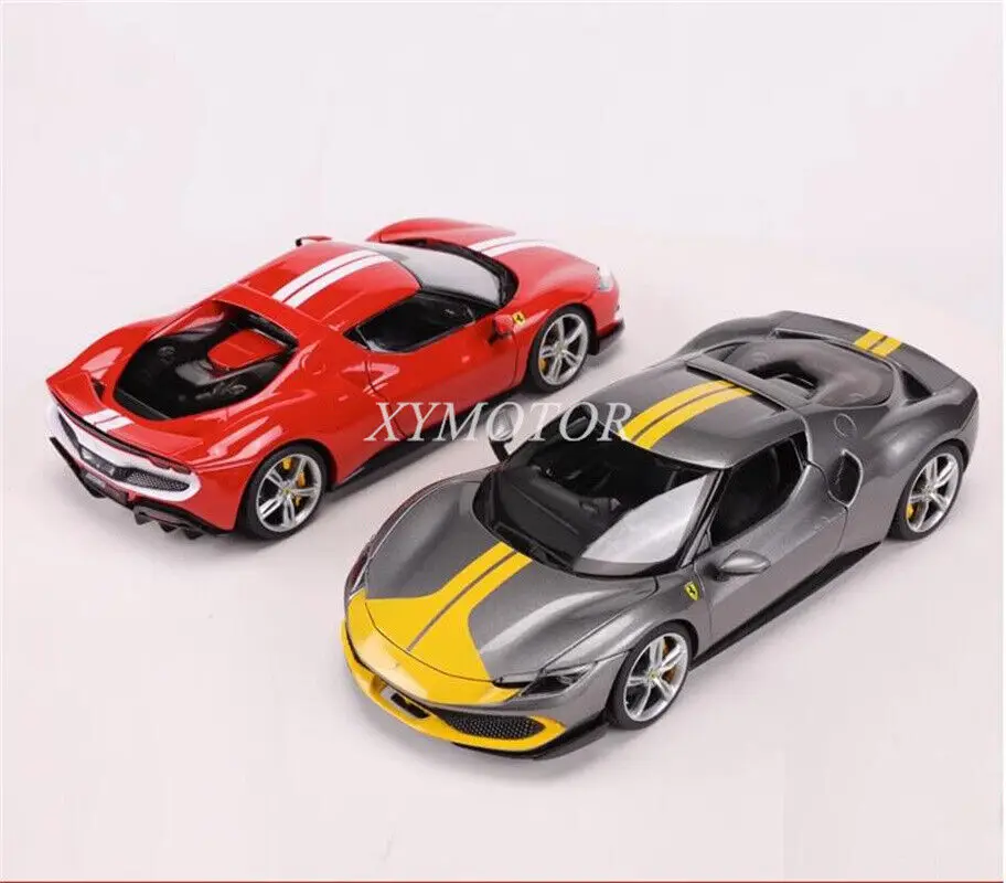 

Модель спортивного автомобиля Maisto 1/18 для Ferrari 296 GTB, литые модели автомобиля, игрушки, подарки, коллекция украшений Красного/серебристого/серого цвета для хобби
