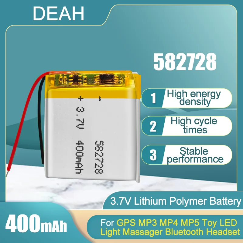 Умные часы 582728 400 мАч 3 7 в GPS MP3 MP4 Bluetooth гарнитура литий-ионный аккумулятор для