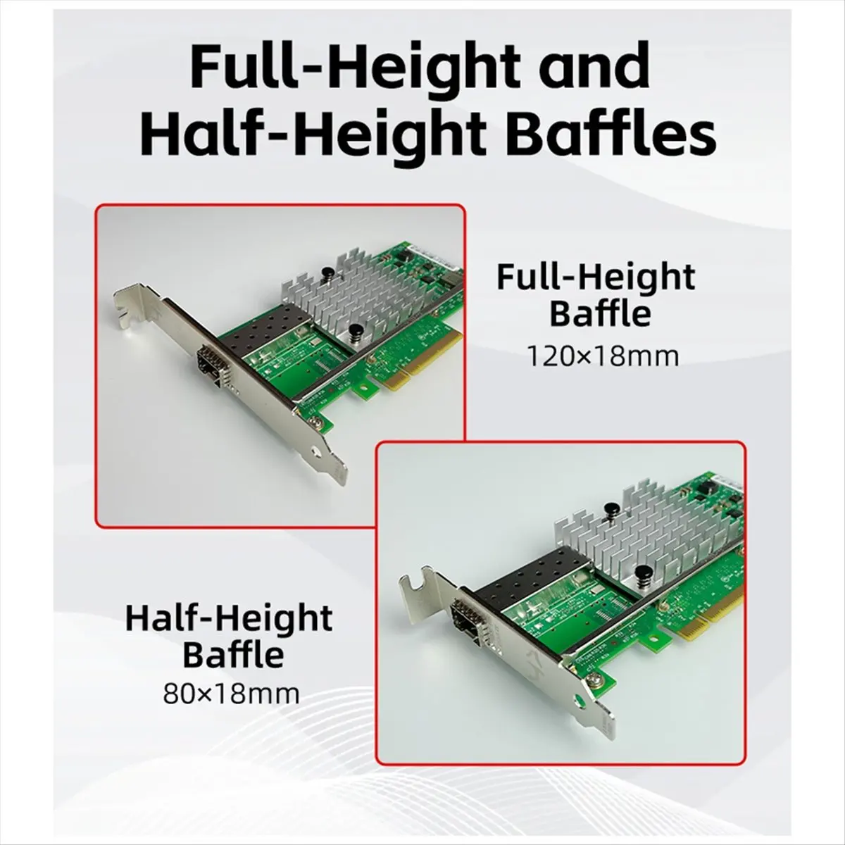 Фото Сетевая карта doyou 10G SFP+ для контроллера Intel Host Controller PCI-E X8/совместима с X16 PCIe V2.0 (5.0 GT/S) №4