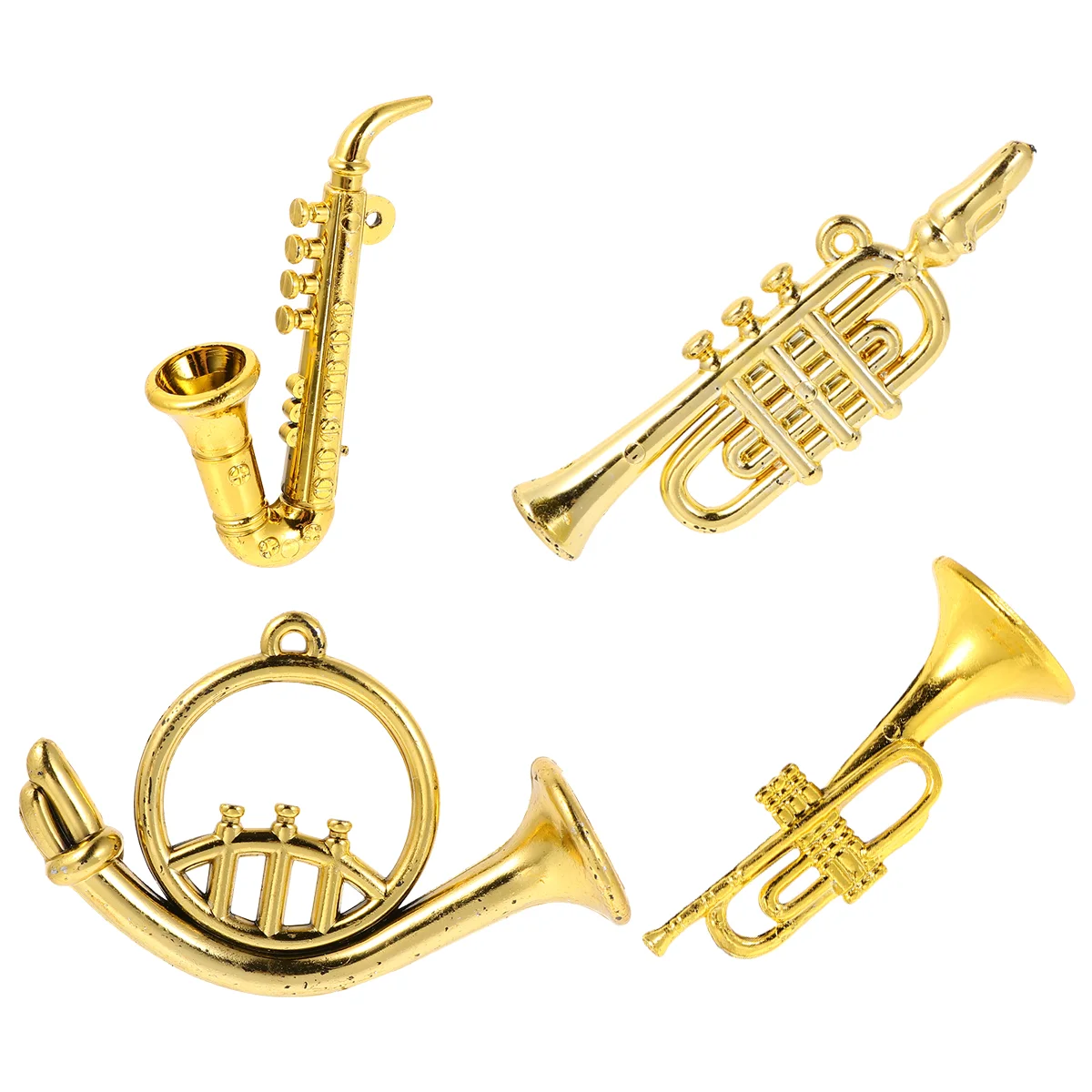 

Mini Musical Instrument Holiday Gifts Miniature Model Plastic Home Ornament Accessories Saxophone Toy Kids