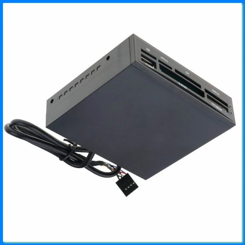 Фото Встроенный кард-ридер USB-хаб для ПК, адаптер для записи карт памяти TFlash, для 3,5-дюймовых жестких дисков HDD - AC17 №1