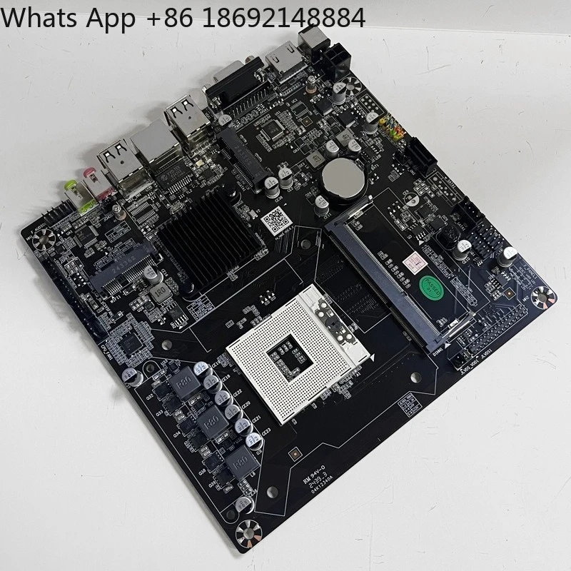 Фото Материнская плата HM65 с одним слотом памяти DDR3, мини-плата PGA988, универсальная материнская плата для процессоров второго и третьего поколений. №5
