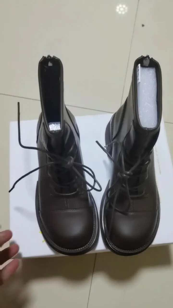 Женские ботинки на высоком каблуке Туфли шпильке из резиновой ткани Рим