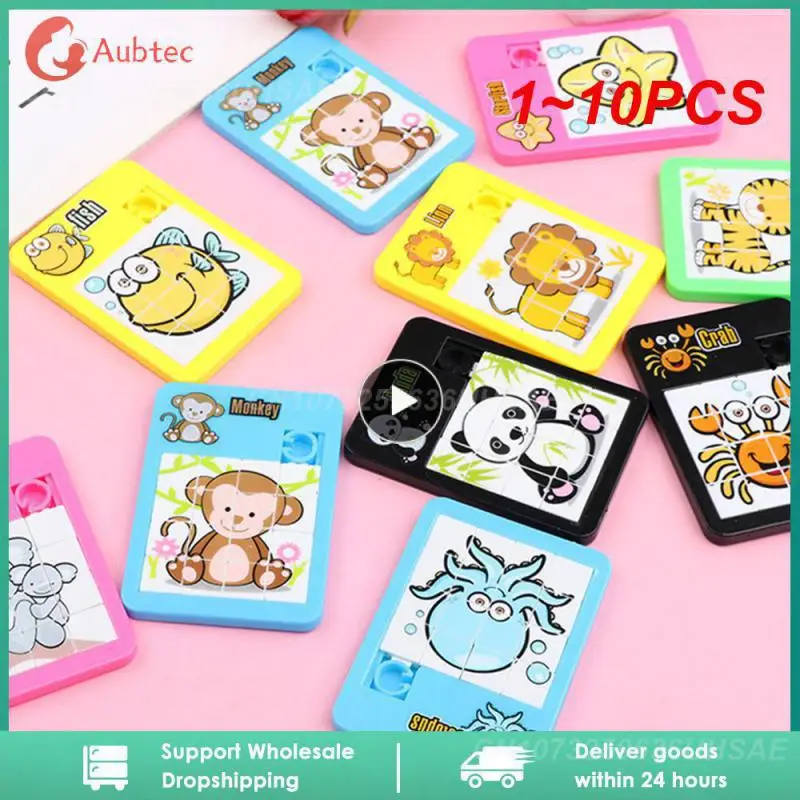 

1-10 шт., детский Развивающий пазл с цифрами