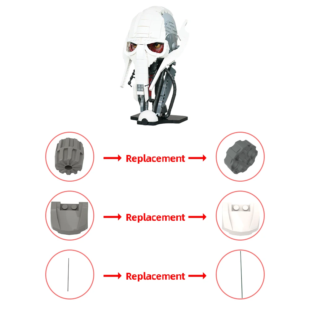 Конструктор MOC General гривус фигурки из фильмов в космосе набор моделей Обучающие