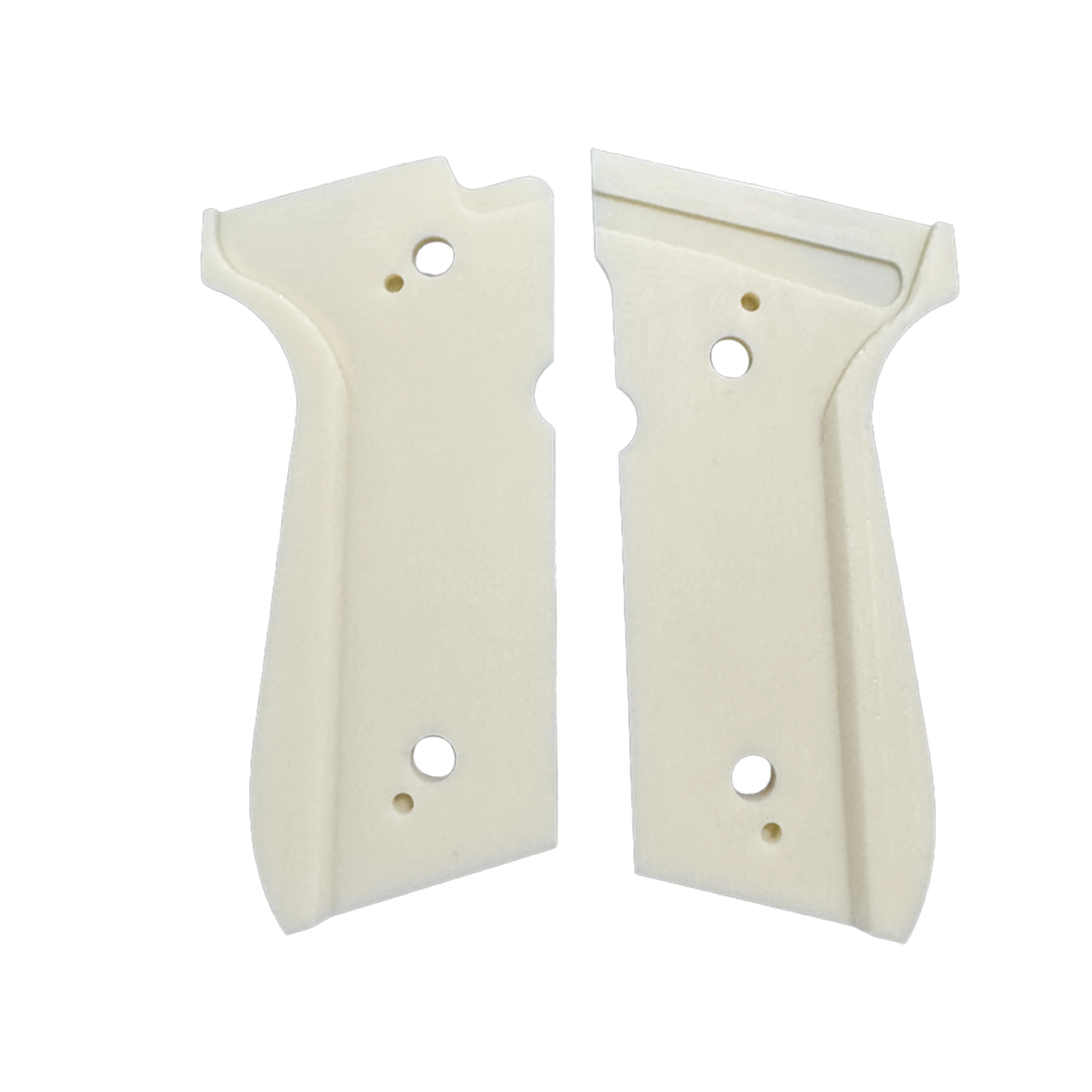 Фото Ручки цвета слоновой кости из смолы для Beretta 92FS / 92F / M9 / M9A1 |   Полноразмерные сменные панели для ручек пистолета №2