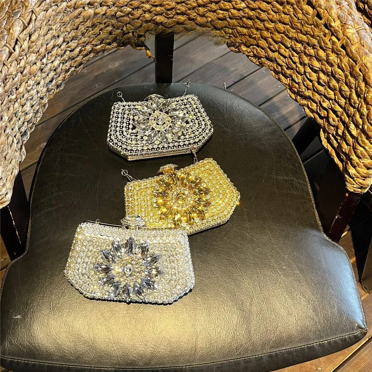 Новая высококачественная сумка для банкета и ужина блестящий клатч в стиле ретро