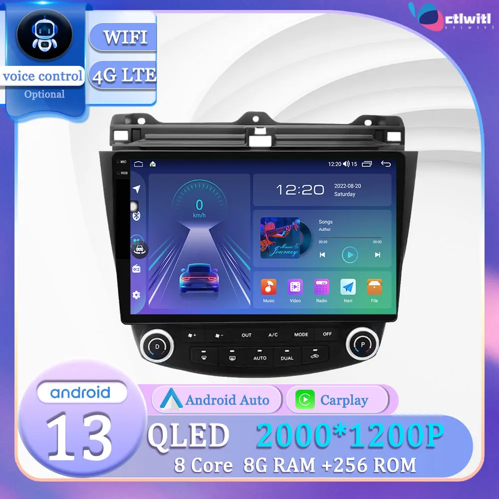 

Android 13 For Honda Accord 7 2002 - 2008 Touch Screen Autoradio Car Stereo Radio Video Player Navigation GPS Multimedia