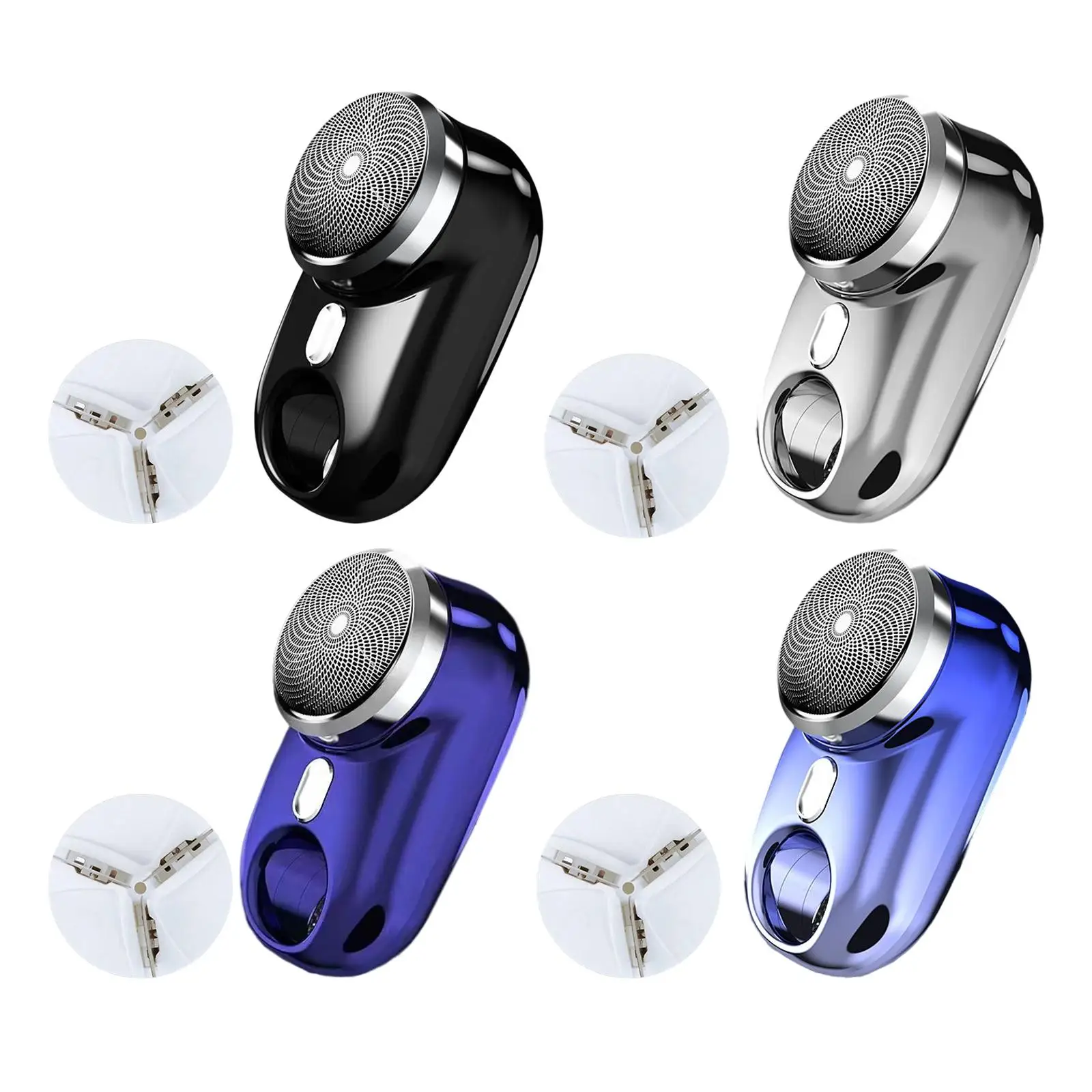 With Colorful Lights Hair Remover Trimmer Battery Level Display Facial Groomer Compact For Car Business Trip