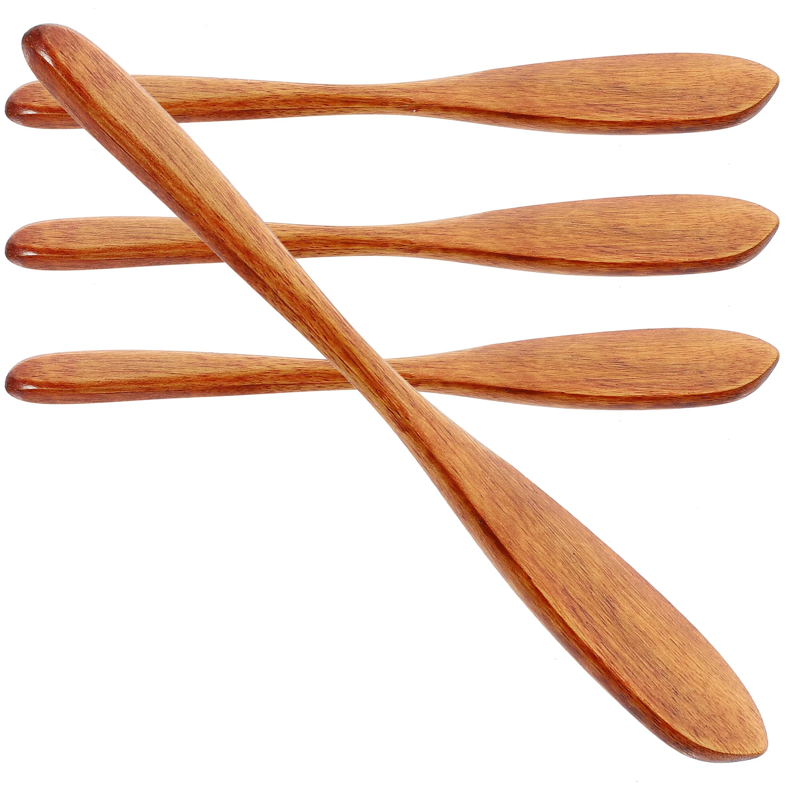 

4 Pcs Phoebe Jam Cream Spreader Wooden Butter Spreaders Makeup Sets Bread Gift