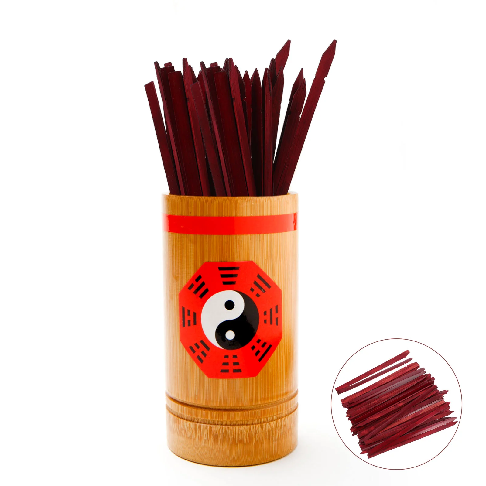 

Sticks Fortune Divination Game Prop Luck Chinese Charms Good Asian Stick Blank Bamboo Teller Buddhism Wooden Tools Wood Props