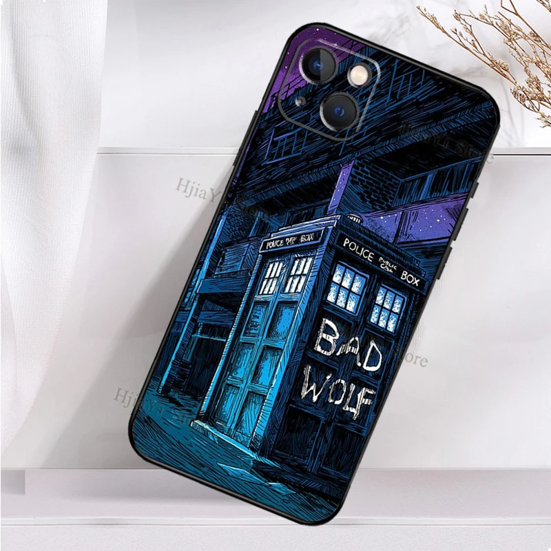 Силиконовый чехол Tardis Doctor Who для iPhone 11 12 13 Pro Max Mini X XR XS 6 7 8 Plus SE 2020 | Мобильные