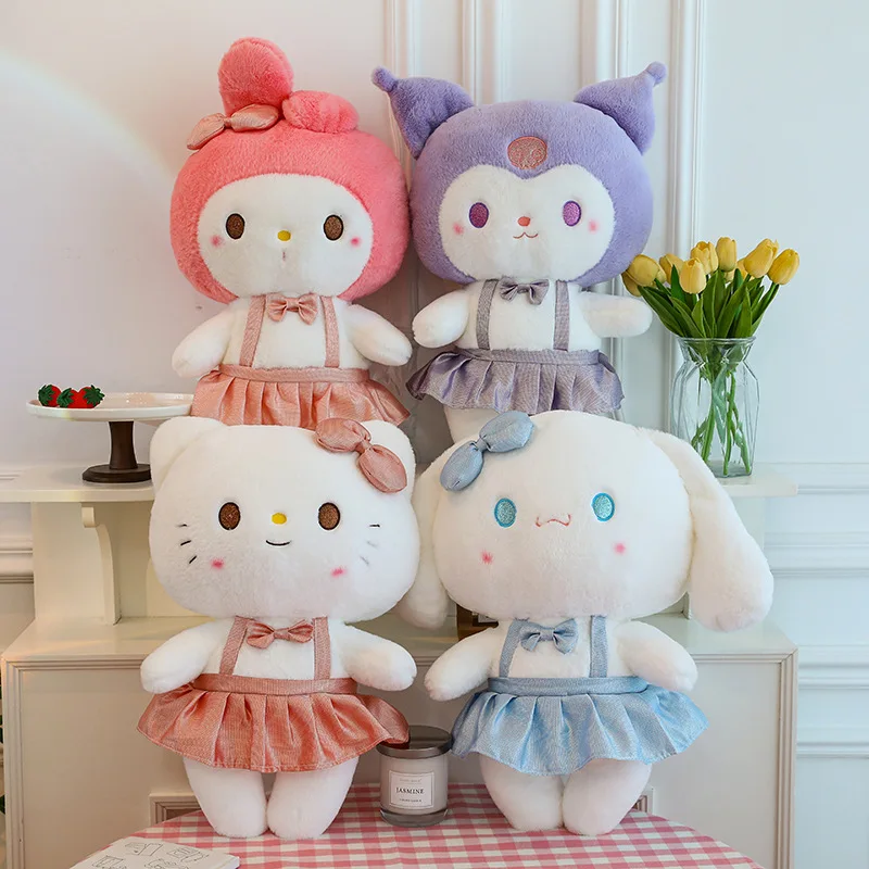 

Новинка Sanrio аниме мультфильм Hello Kitty Cinnamoroll Kuromi плюшевая игрушка большого размера плюшевая подушка Kawaii девочка сердце подарок на день рождения